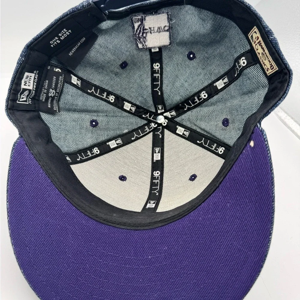 Vintage‎ New Era Charlotte Hornets 9FIFTY SnapBack Cap NBA Hardwood Classics GUC